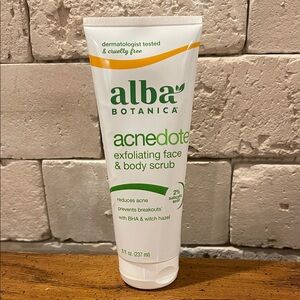 Alba Botanica Acnedote Exfoliating Face & Body Scrub - White